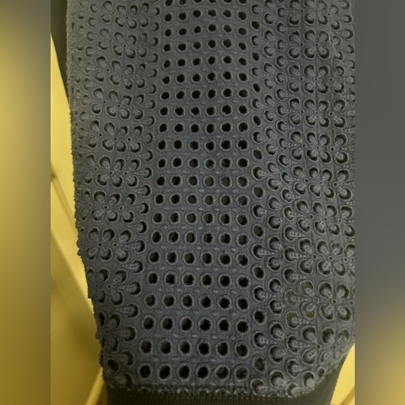 J. Crew Eyelet Front Sweatshirt Top Navy Blue Size Small - Picture 3 of 4